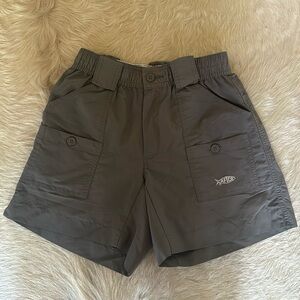 AFTCO Original Men’s Fishing Shorts Dark Gray Size 26